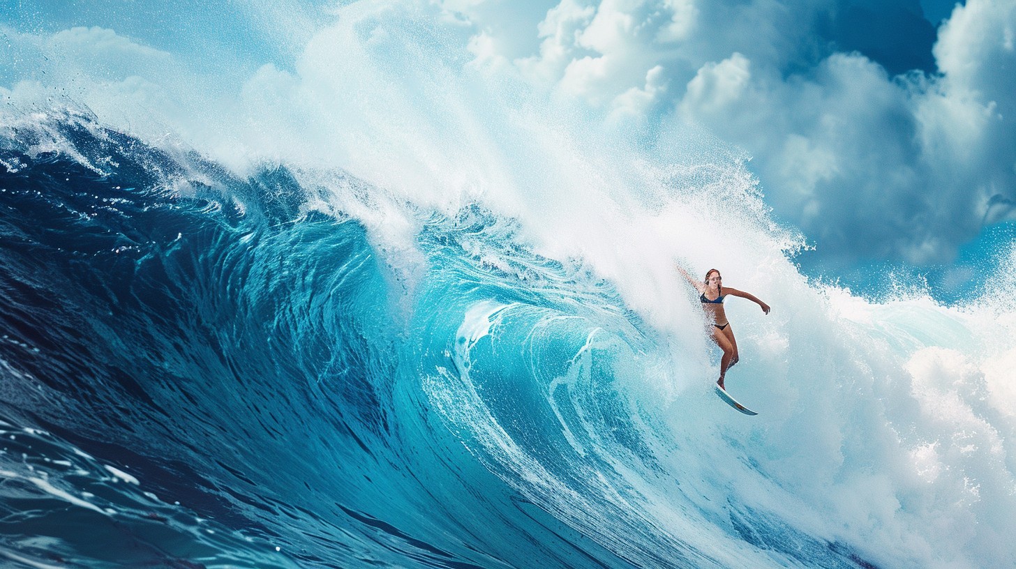 Wave Free Ridesrs Free Surfer Rides Wave Image - Surfer, Wave, Ocean | Download at StockCake