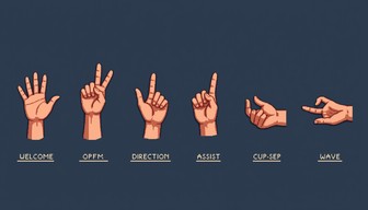 Free Essential Hand Signals Image - Gestures, Communication, Hands ...