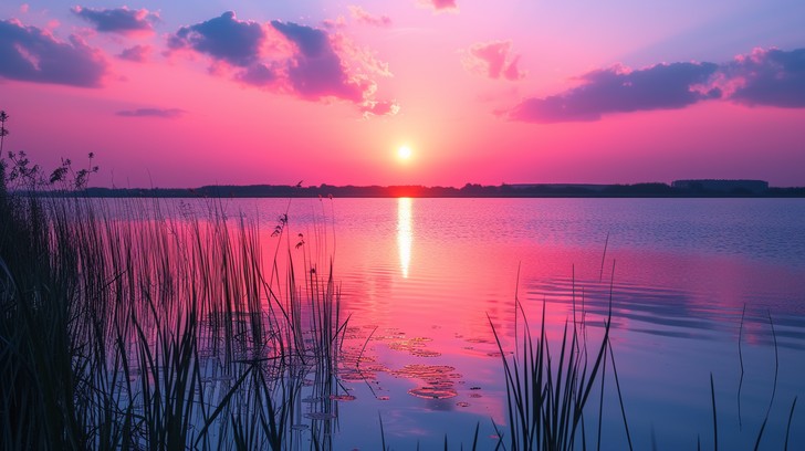 Free Sunset Lake View Image - Sunset, Lake, Mountains | Download at ...