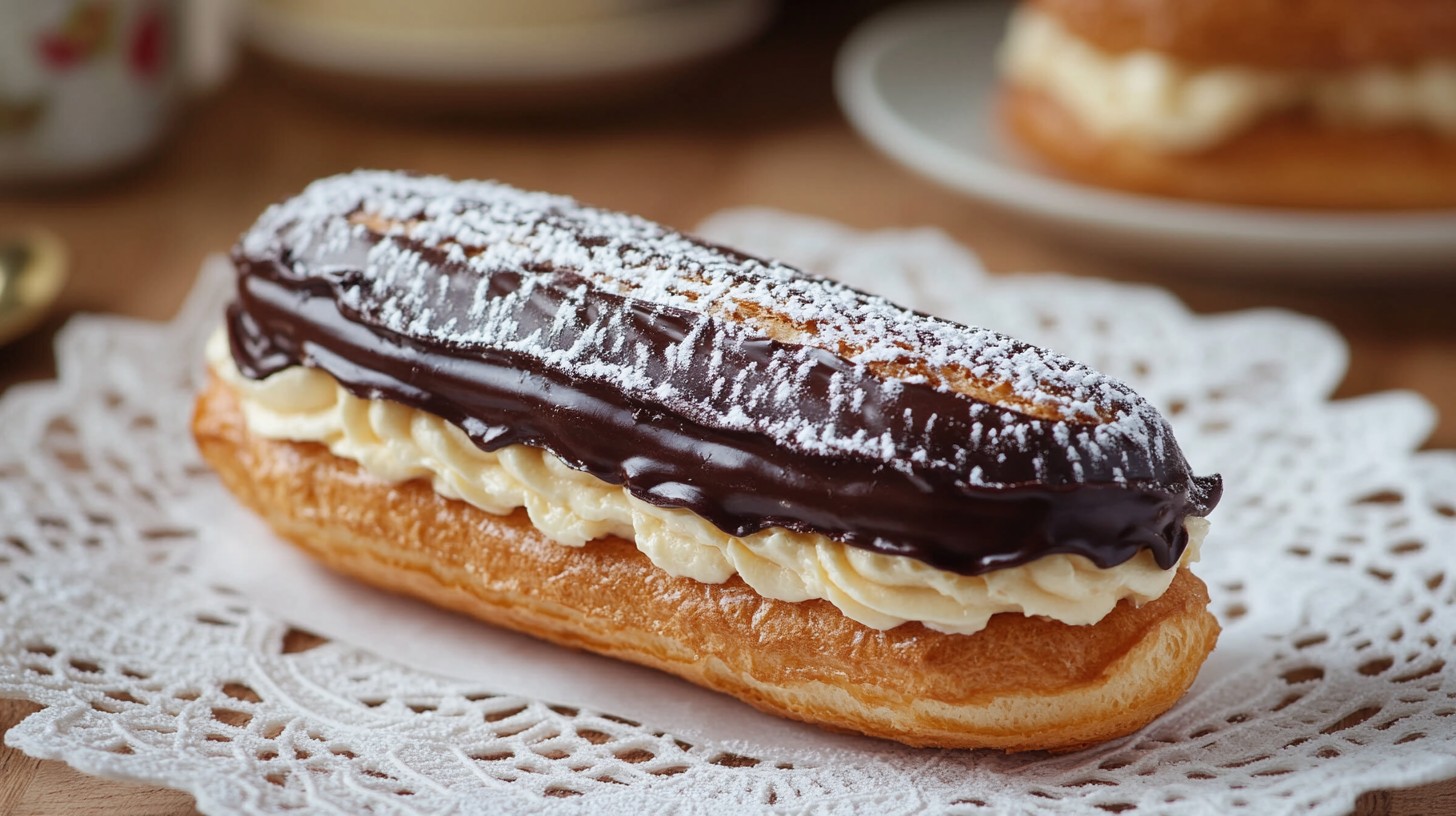 Free Delicious Creamy Eclair Image - Eclair, Dessert, Chocolate ...