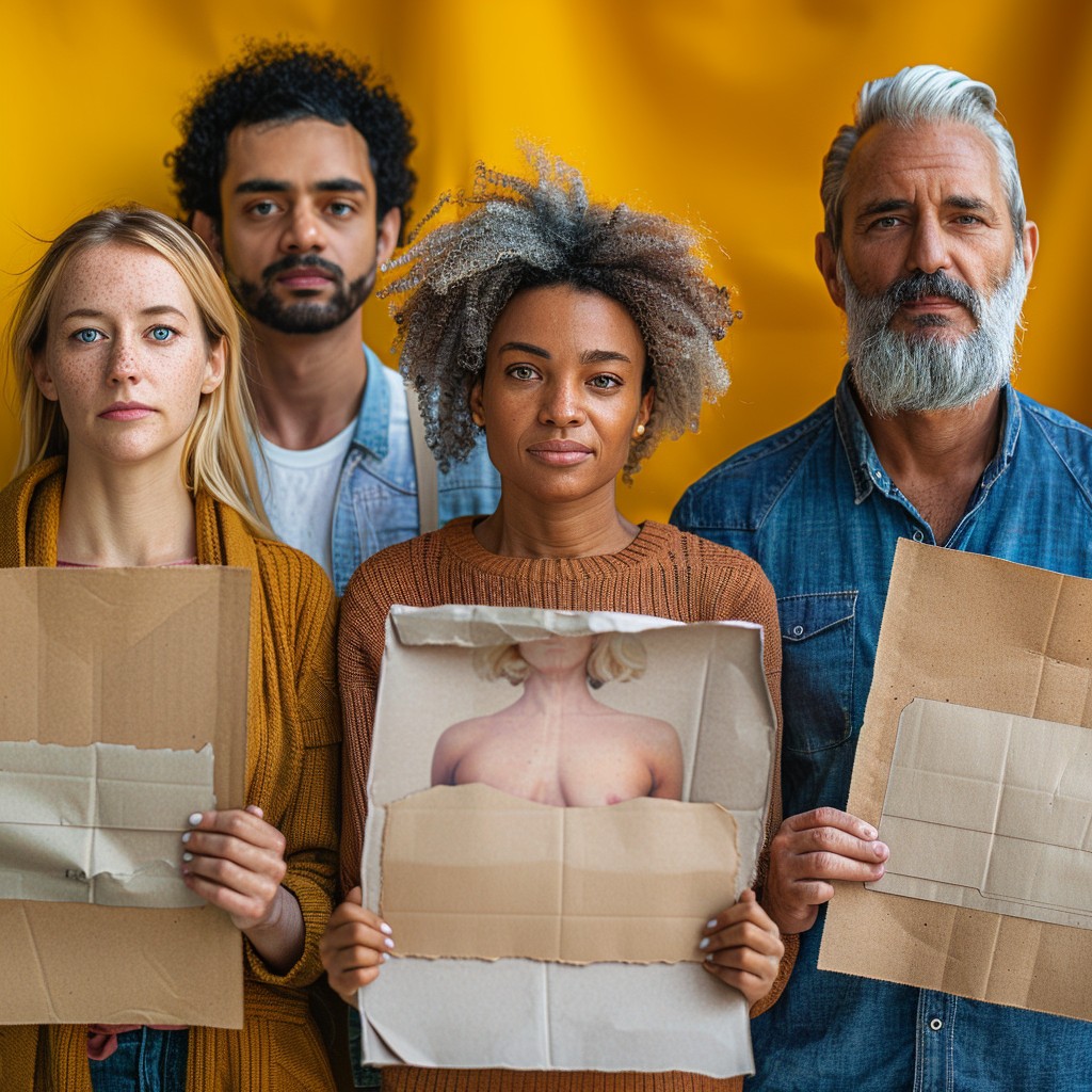 Collctive Photo Design Free Creative Group Portrait Image - Group, Diverse, Cardboard ...
