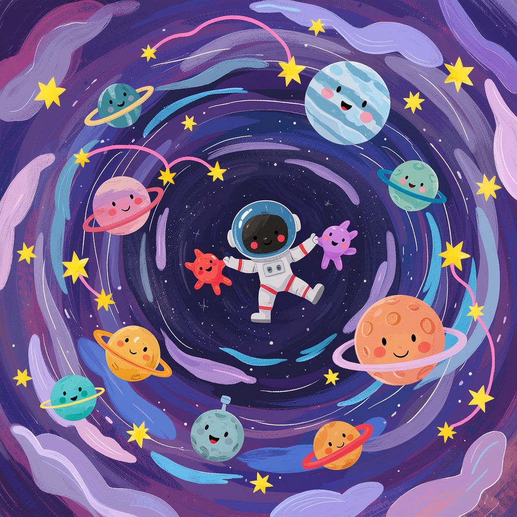Free Cosmic Friendship Adventure Photo - Astronaut, Space, Cartoon ...