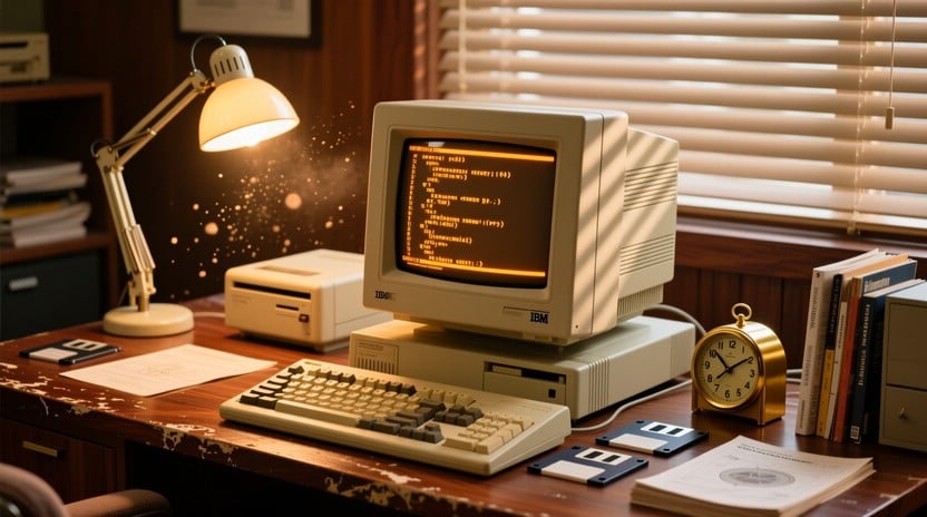 Free Retro Computer Setup Image - Retro, Vintage, Computer | Download ...
