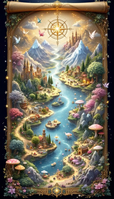 Free Enchanted Map Illustration Image - Fairy, Fantasy, Map | Download ...