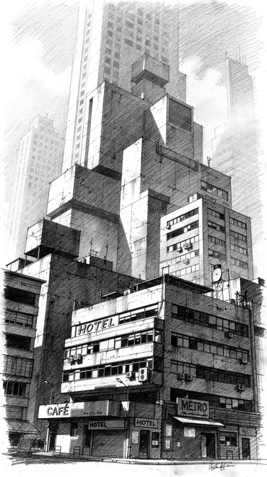 Free Urban Sketch Art Image - City, Urban, Drawing | Download at StockCake