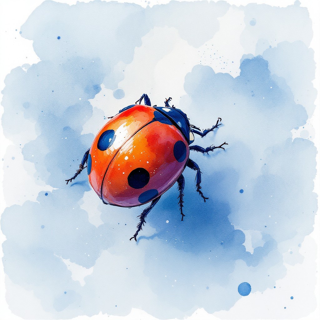 Free Ladybug In Blue Image - Ladybug, Beetle, Insect | Download at ...