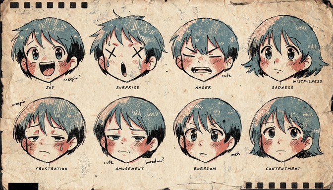 Free Vintage Anime Emotions Image - Anime, Vintage, Retro | Download at ...