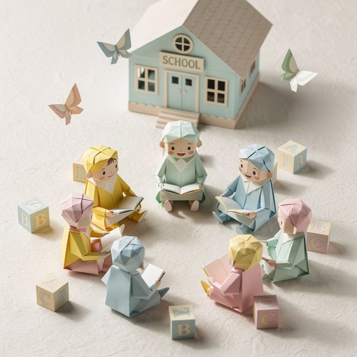 Paper Learning Center Free Paper Learning Circle Image - Origami, Children, Paper | Download ...