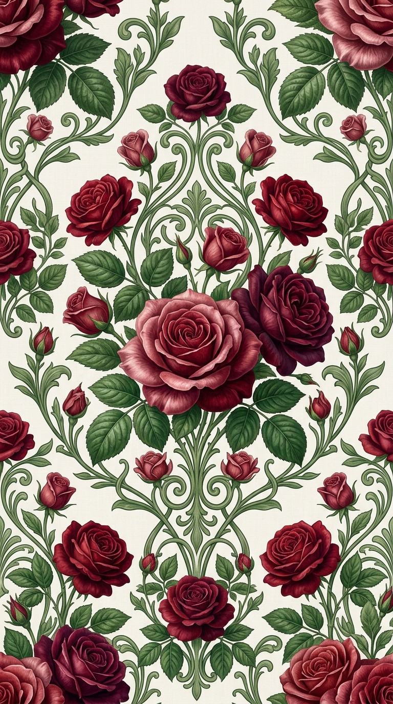 Free Elegant Rose Pattern Image - Roses, Pattern, Floral | Download at ...