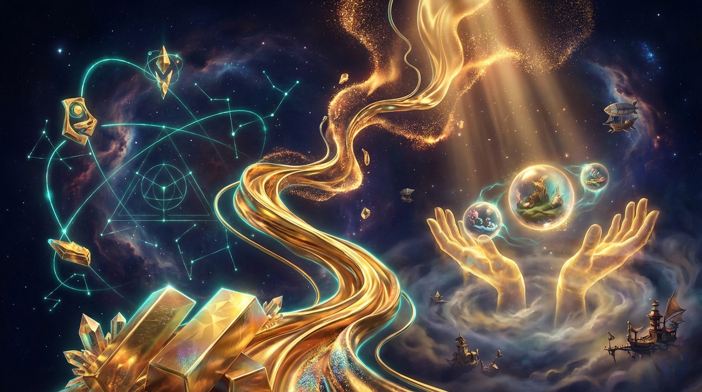 Free Liquid Gold Magic Image - Gold, Fantasy, Cosmic | Download at ...