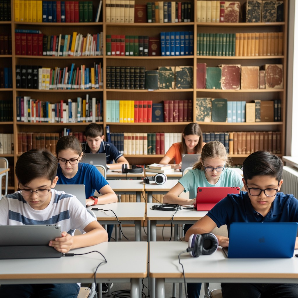 Free Digital Learning Evolution Image - Education, Technology, Students ...