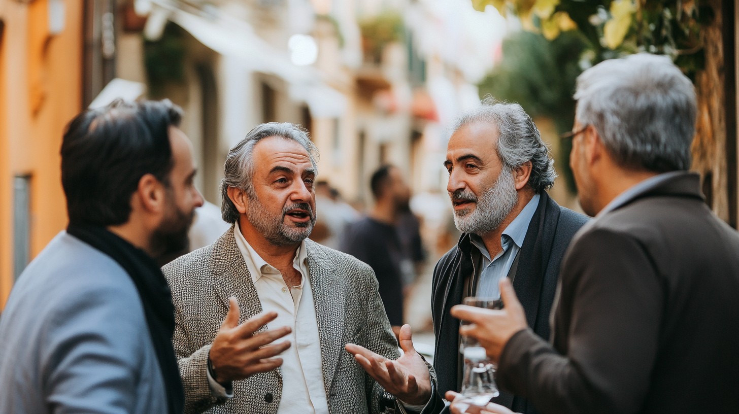 Free Men Discussing Outdoors Image - Men, Discussing, Outdoors ...