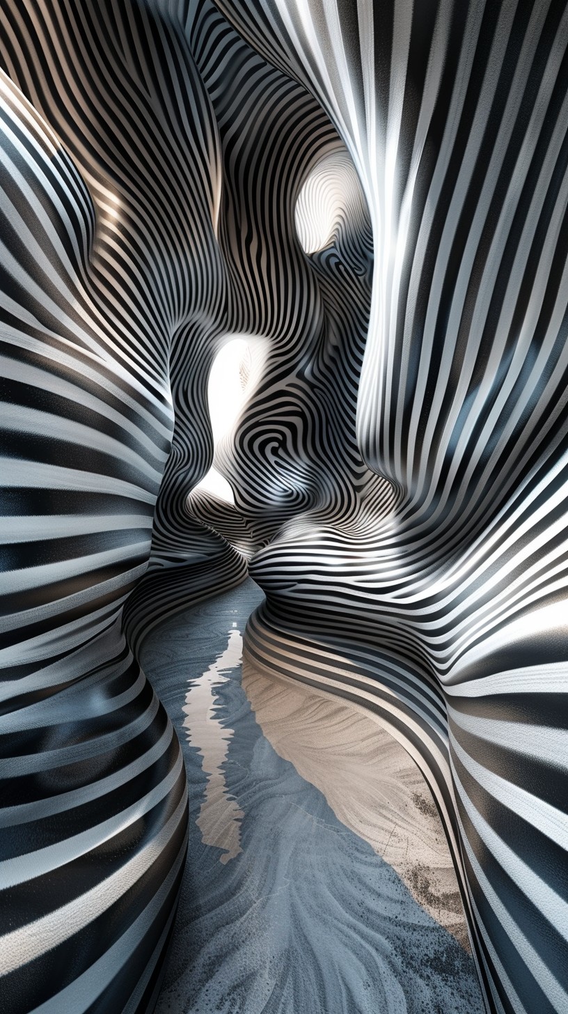 Surreal Pattern Landscape Free Surreal Striped Landscape Image - Surreal, Stripes, Landscape ...
