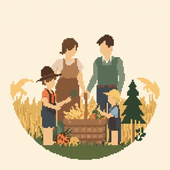 Free Family Harvest Together Image - Pixel, Family, Farming | Download ...