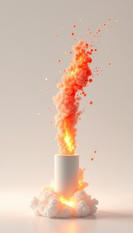 Free Fiery Vertical Eruption Image - Explosion, Fire, Abstract ...