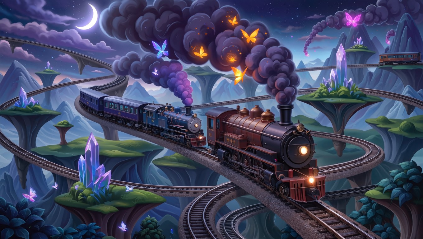 Free Impossible Railway Dreams Image - Fantasy, Trains, Magical ...
