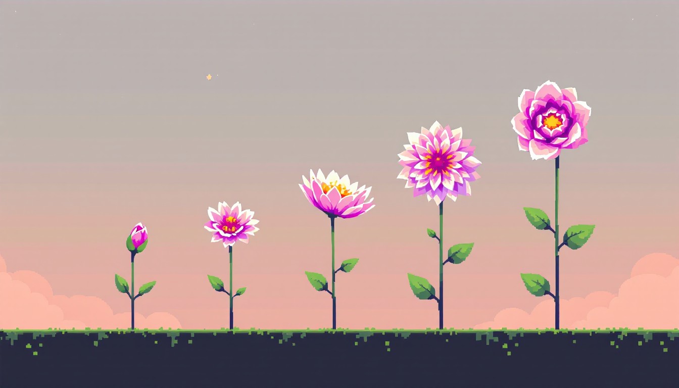 Free Blooming Pixel Journey Image - Pixel, Flower, Bloom | Download at ...