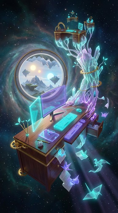 Witchy Computer Workspaces Free Magical Workspace Dreams Image - Fantasy, Magical, Workspace ...