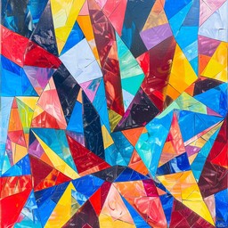 Free Vibrant Geometric Explosion Image - Abstract, Geometry, Colorful ...