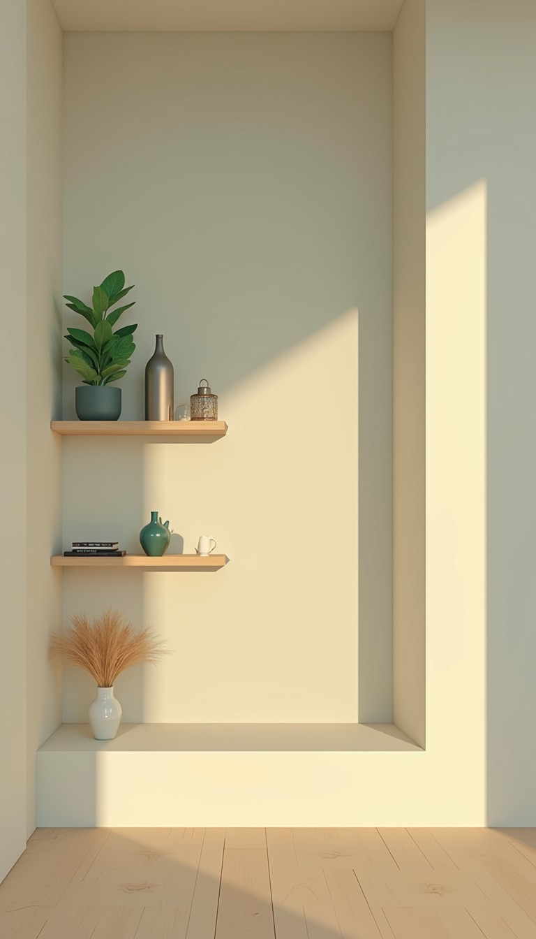 Free Minimalist Floating Shelves Photo - Minimalist, Shelves, Interior ...