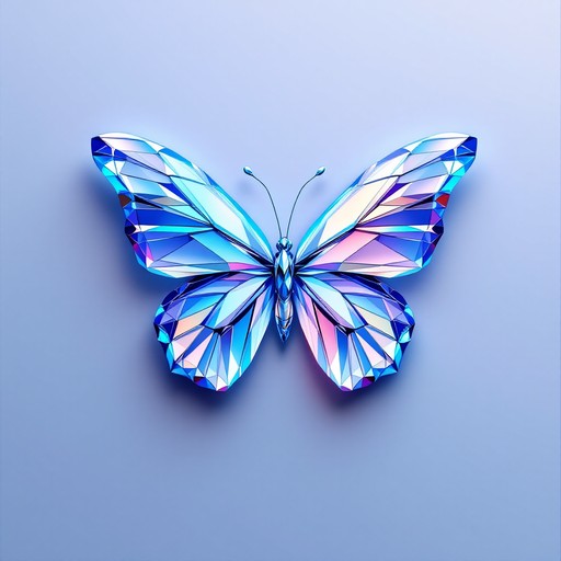 Free Crystalline Butterfly Art Image - Butterfly, Geometric ...