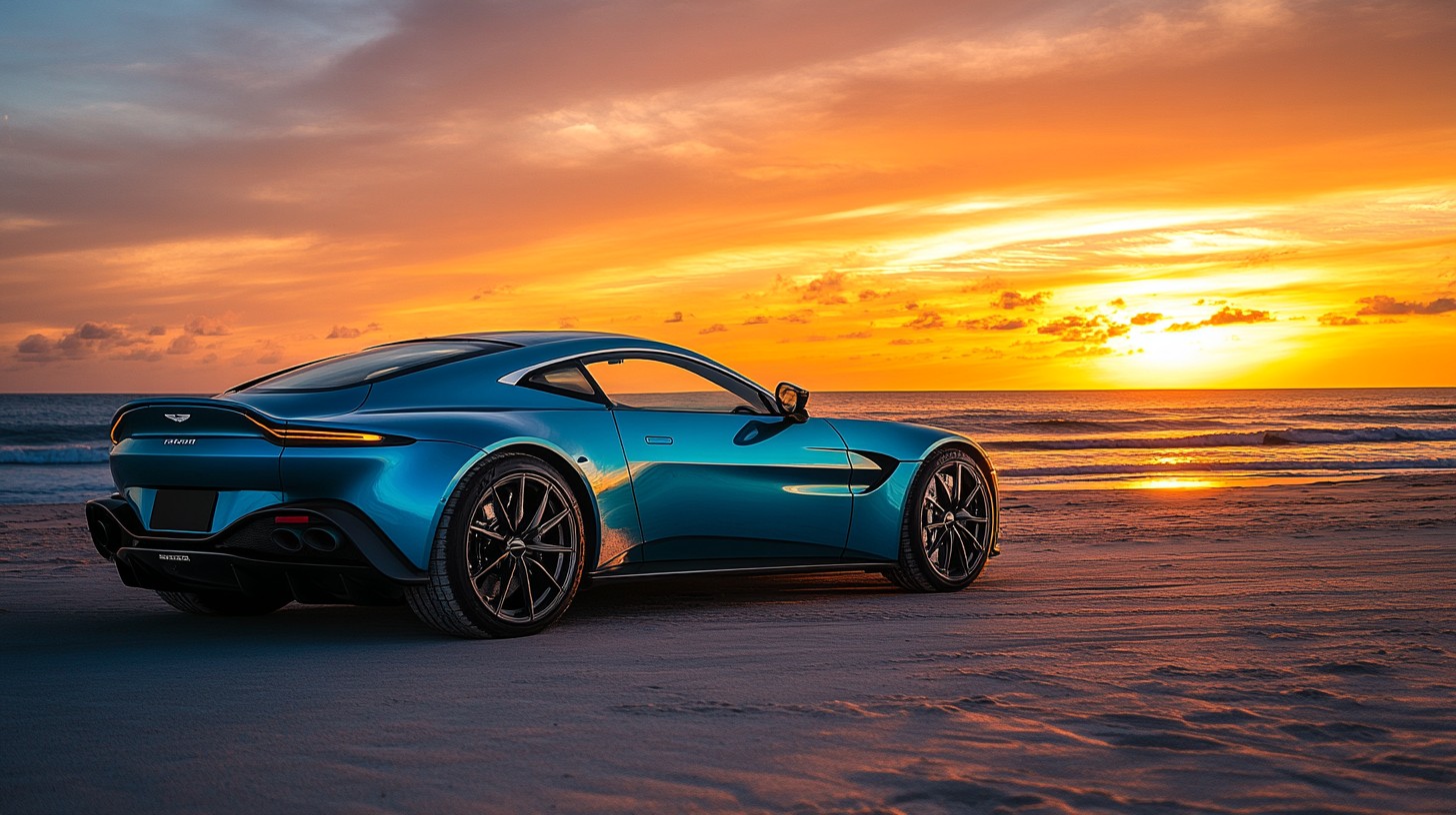 Free Sunset Beach Drive Image - Sunset, Beach, Car | Download at StockCake