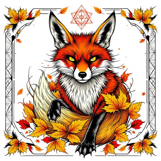 Free Gothic Fox Spirit Image - Gothic, Fox, Tattoo | Download at StockCake