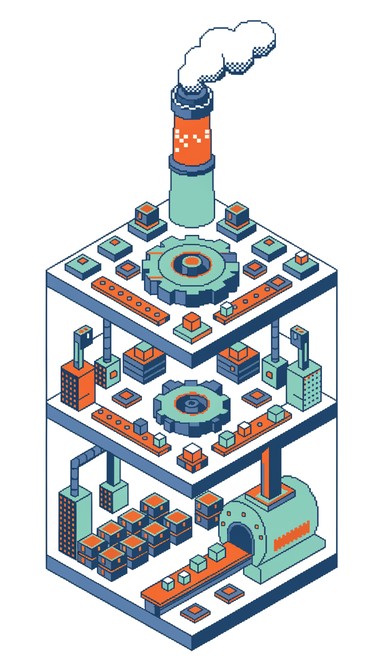 Free Ghostly Factory Production Image - Isometric, Ghost, Factory ...