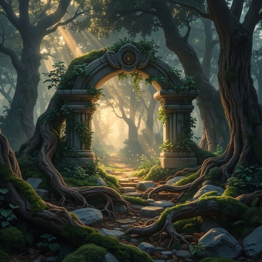 Free Enchanted Forest Gateway Image - Forest, Archway, Magical ...