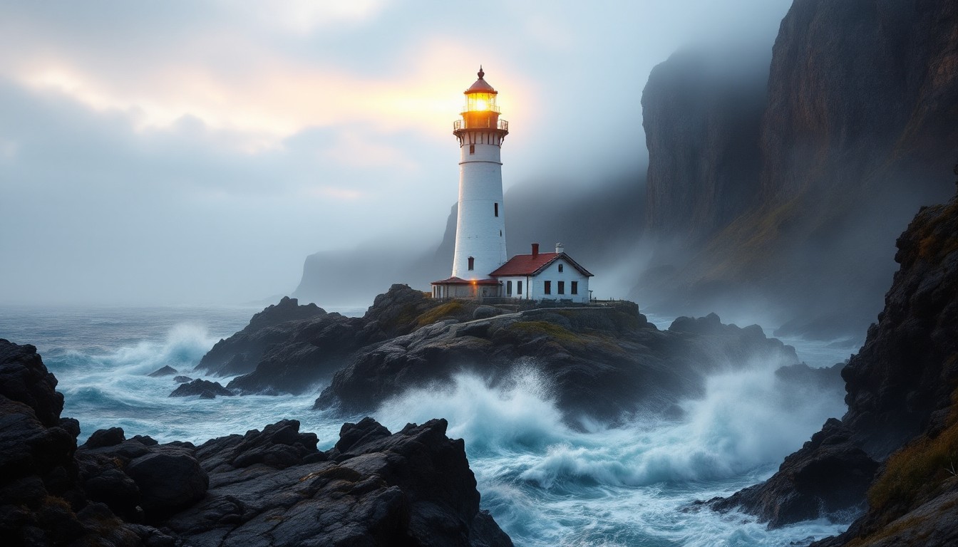 Free Lighthouse Battles Storm Image - Lighthouse, Storm, Waves ...