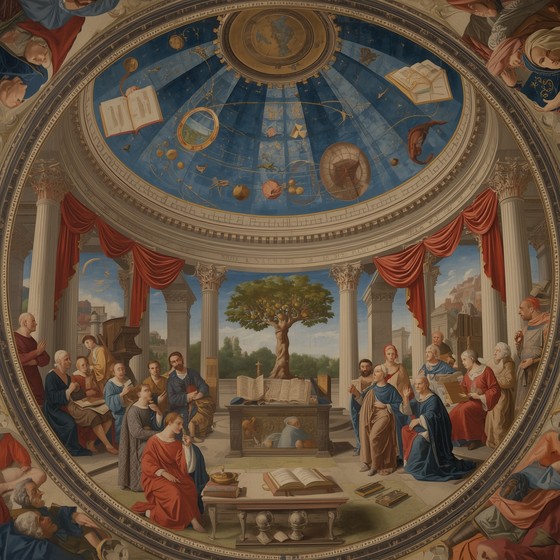 Renaissance Intellect Free Renaissance Wisdom Paradise Image - Renaissance, Fresco, Scholars ...