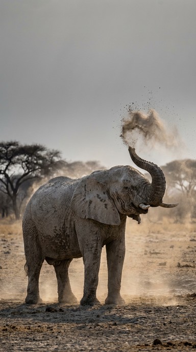 Free Elephant Dust Bath Image - Elephant, Wildlife, Dust | Download at ...