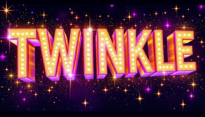 Free Radiant Twinkle Typography Image - Typography, Twinkle, Sparkle ...