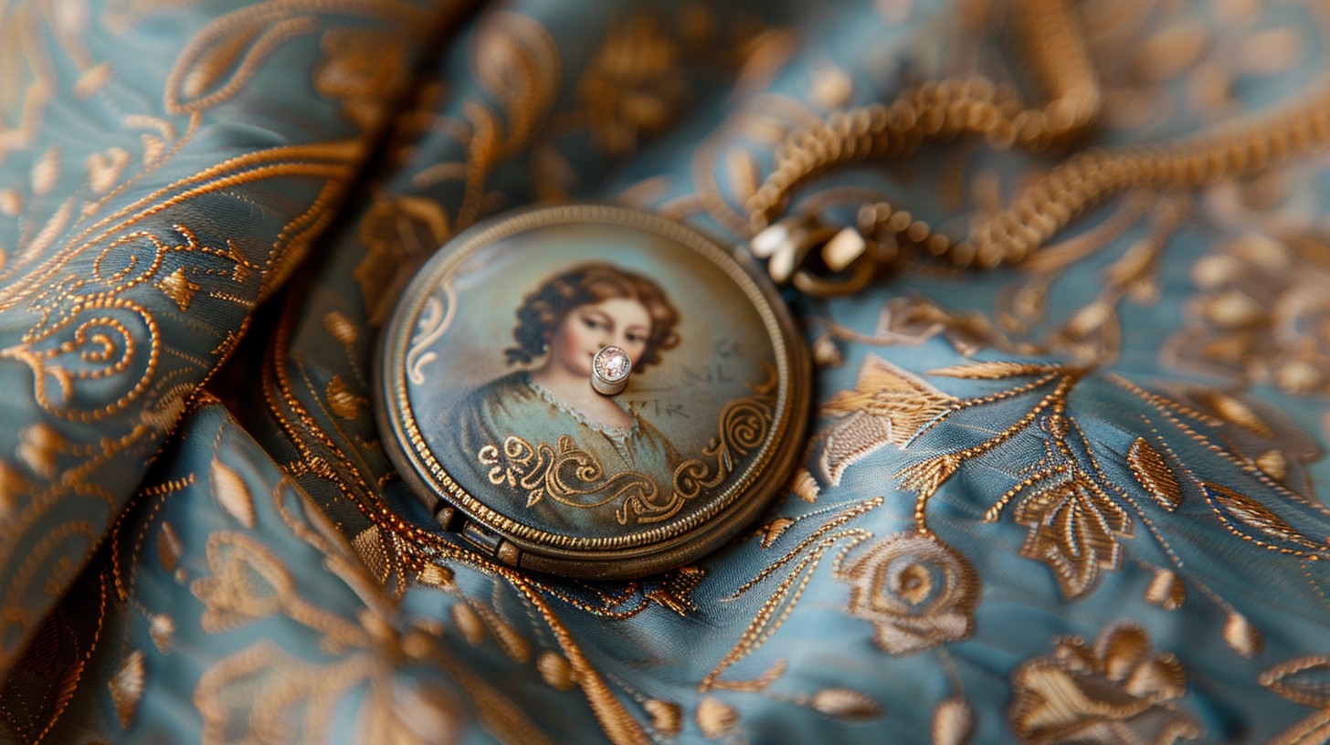 Cloth Locket Free Vintage Painted Locket Photo - Vintage, Fabric, Painted | Download ...