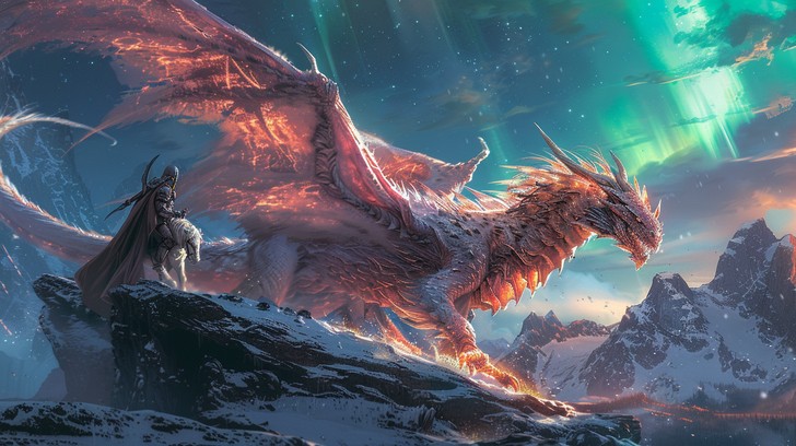 Free Dragon Aurora Borealis Image - Dragon, Aurora, Fantasy | Download ...