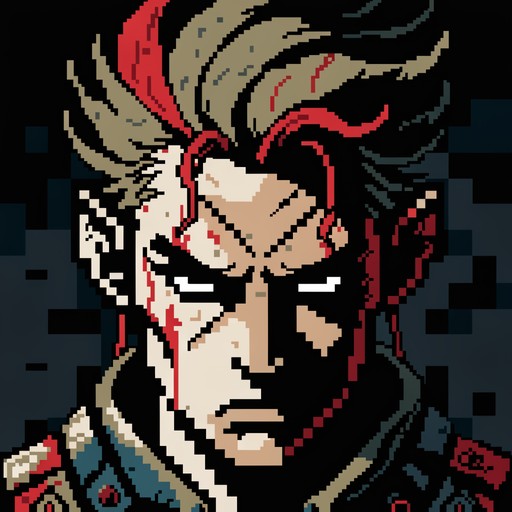 Free Battle-Scarred Pixel Warrior Image - Warrior, Pixel, Retro ...