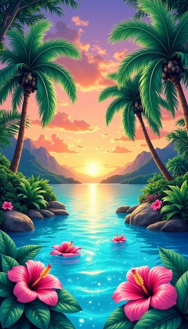 Free Tropical Anime Paradise Image - Tropical, Anime, Paradise