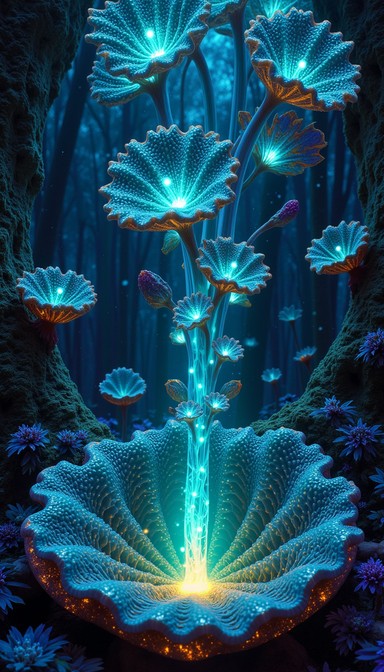 Free Glowing Fractal Flowers Image | Download at StockCake