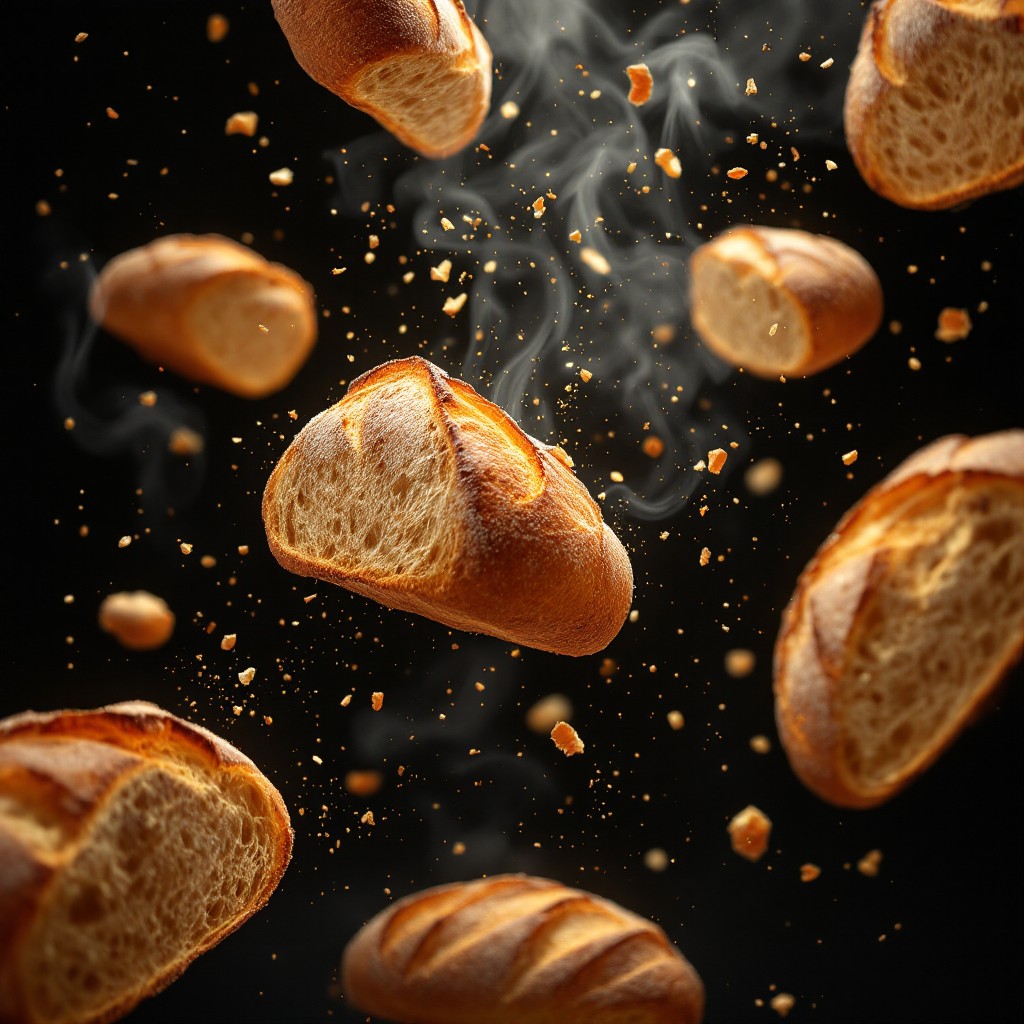 Free Floating Bread Magic Image - Bread, Loaves, Baguette | Download at ...