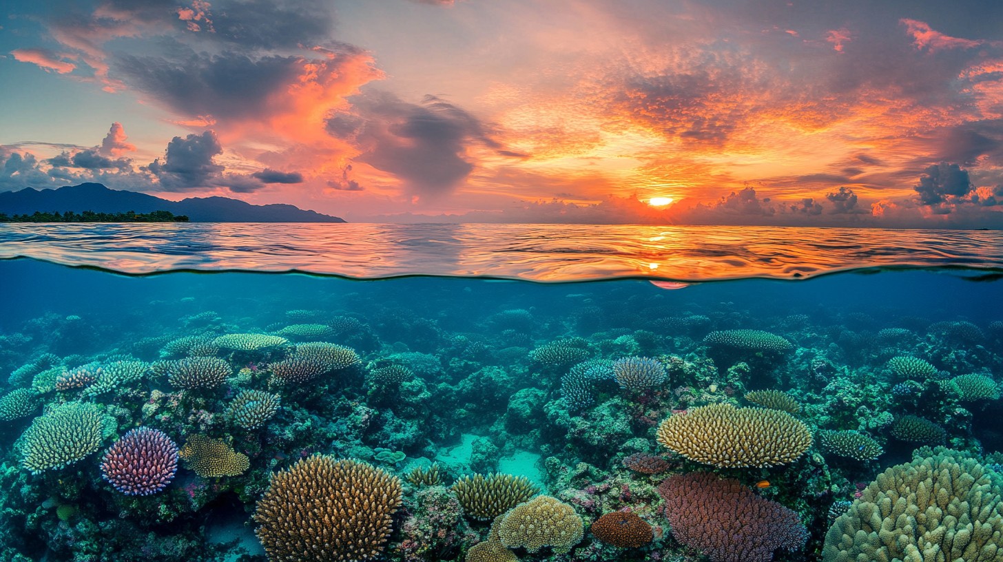 Free Sunset Coral Seascape Image - Sunset, Coral, Seascape | Download ...