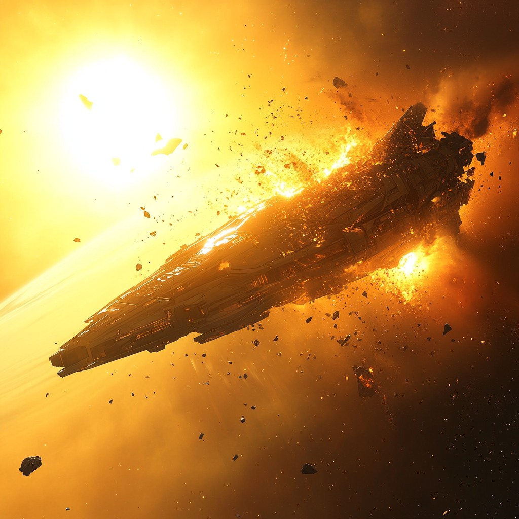 Free Explosive Space Battle Photo - Explosion, Spaceship, Space ...