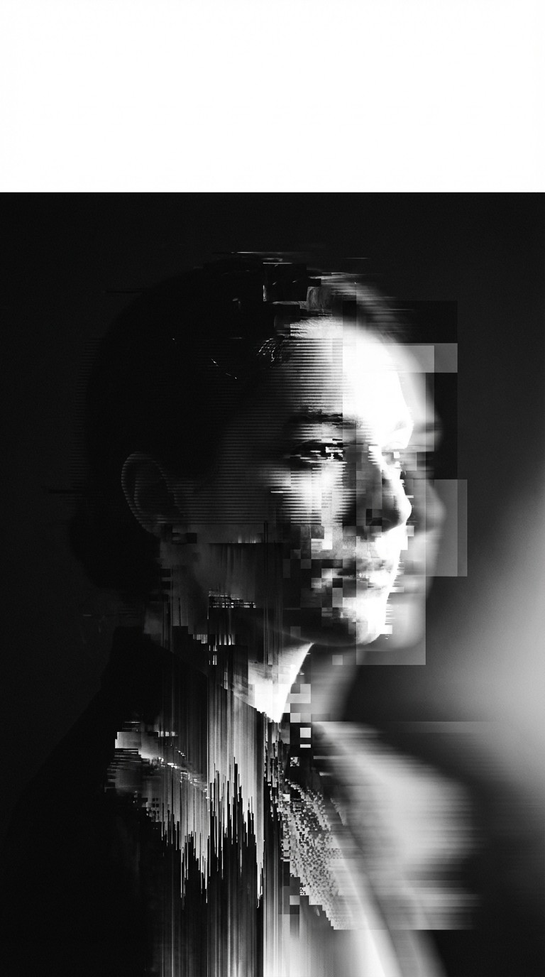 Free Digital Fragmented Portrait Image - Portrait, Glitch, Distortion ...