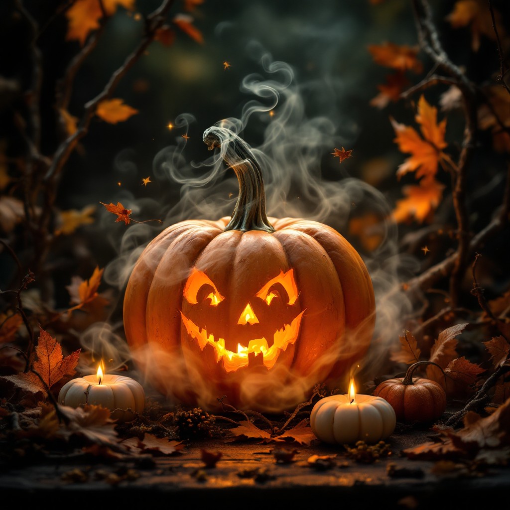 Free Spooky Glowing Pumpkin Image - Halloween, Pumpkin, Autumn ...