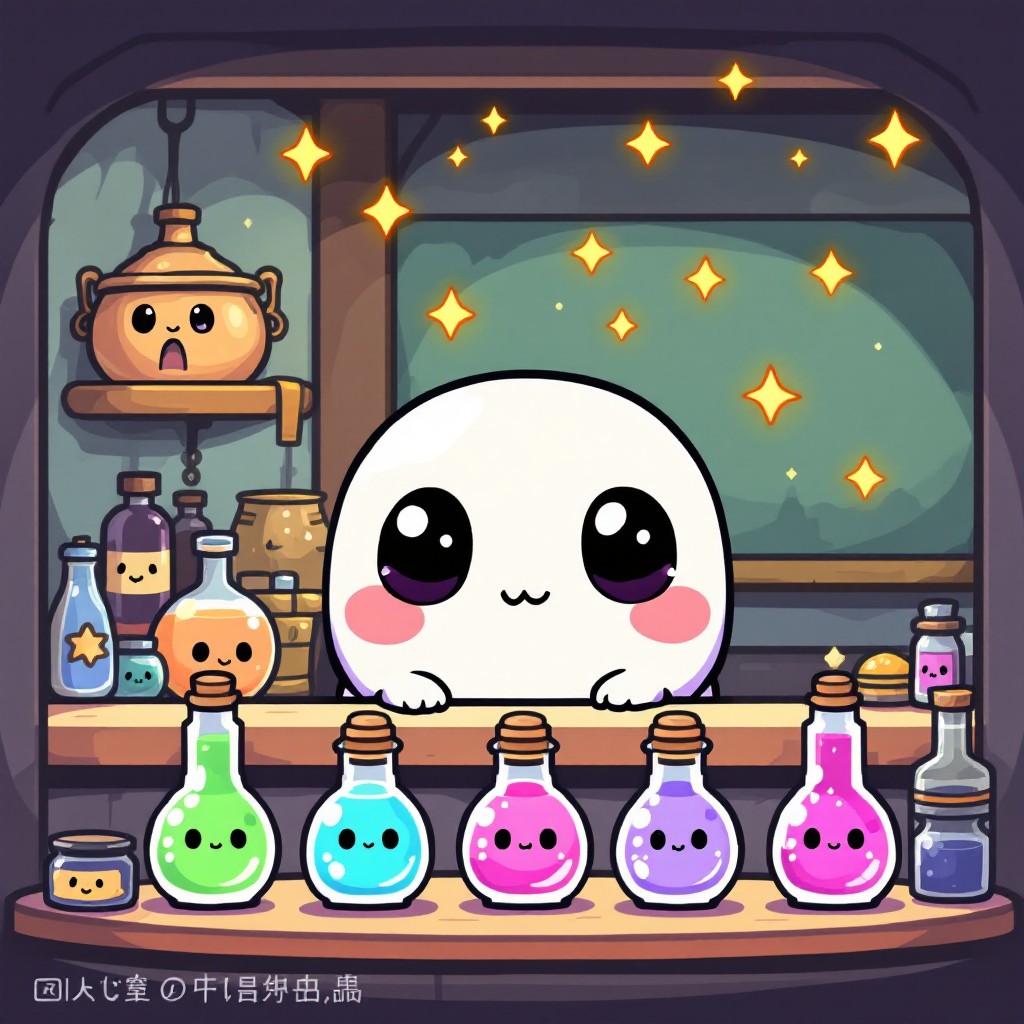 Free Magical Potion Shop Photo - Kawaii, Pixel, Potion | Download at ...