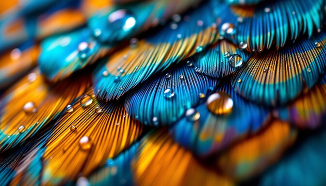 Free Iridescent Feather Diamonds Image | Download at StockCake