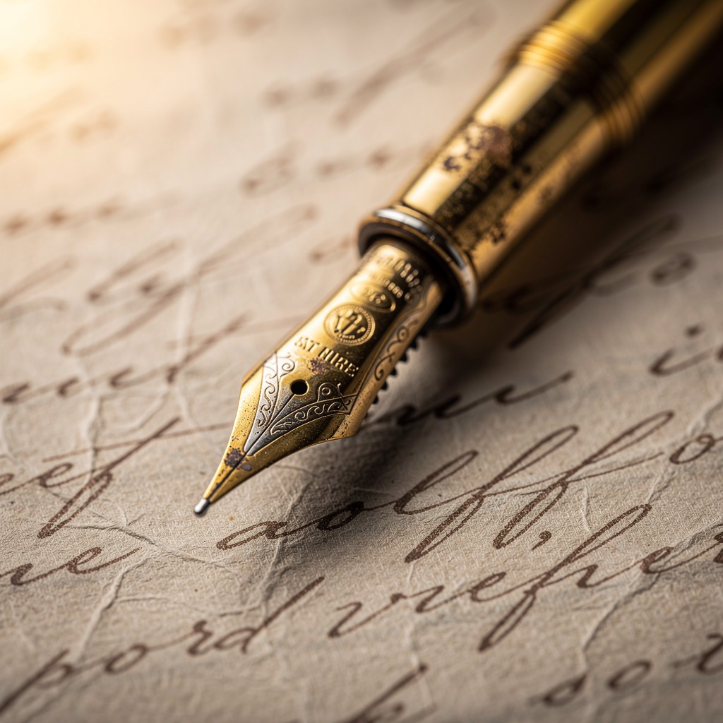 Pure Gold Write Free Golden Writing Heritage Image - Pen, Fountain, Gold | Download at ...