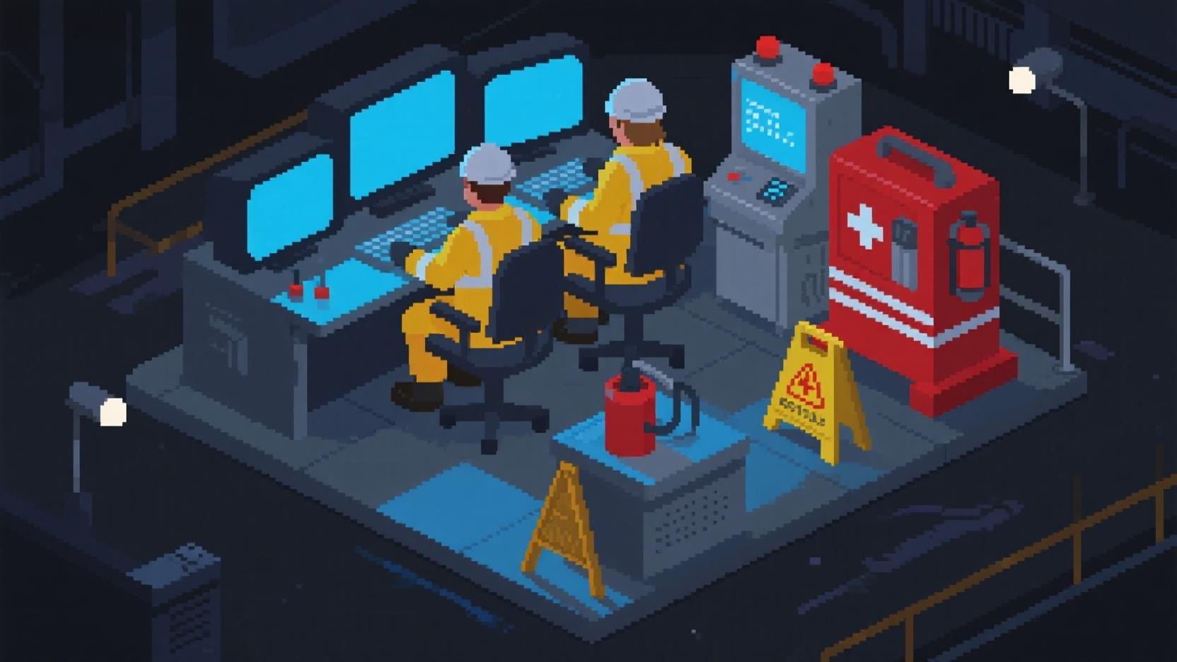 Safety Controller Animation Free Safety Control Center Image - Isometric, Pixel, Safety | Download ...