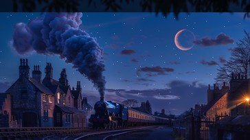 Free Moonlit Train Journey Image - Moonlit, Train, Journey | Download ...