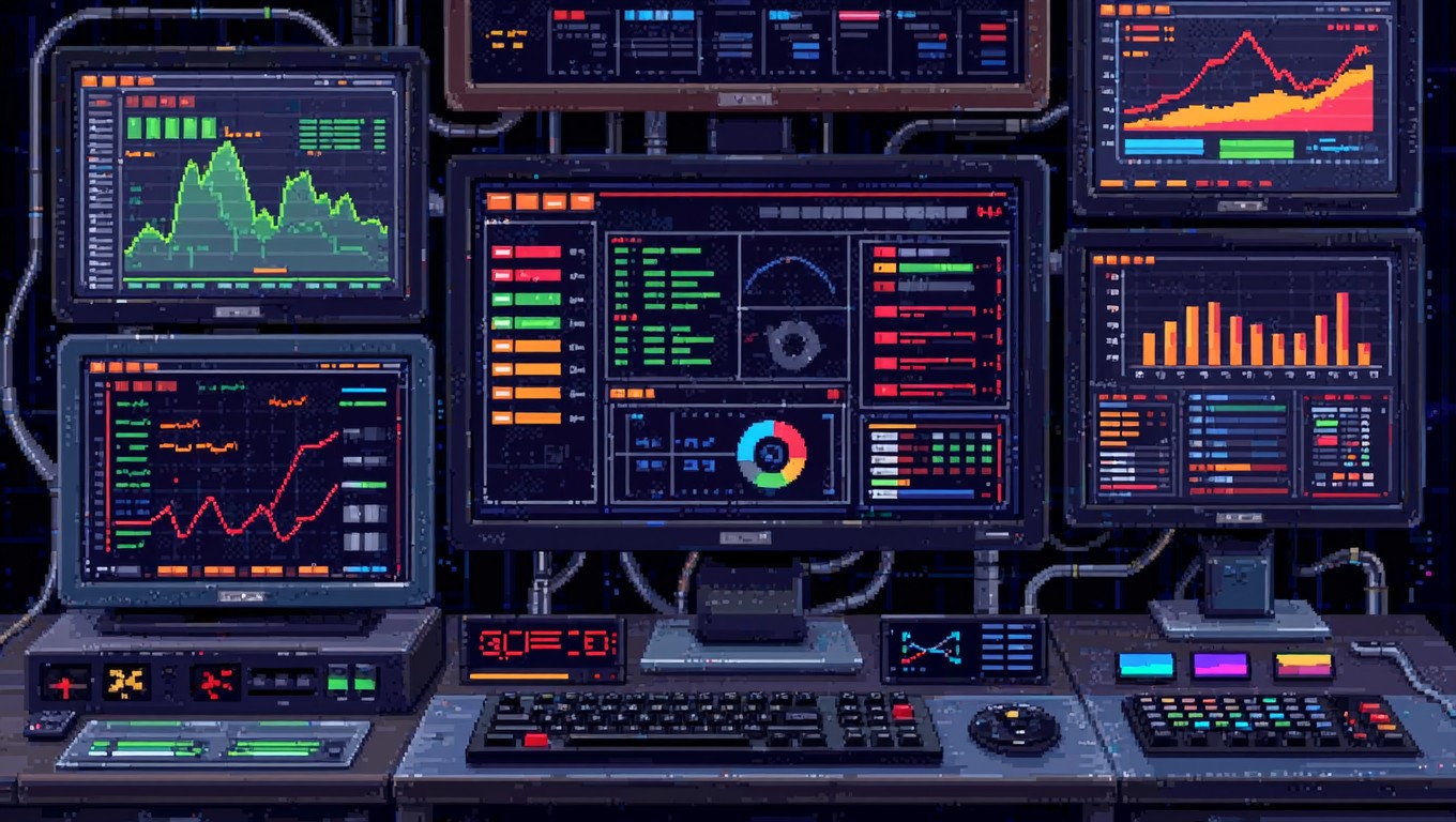 Free Retro Command Center Image - Cyberpunk, Retro, Pixel | Download at ...