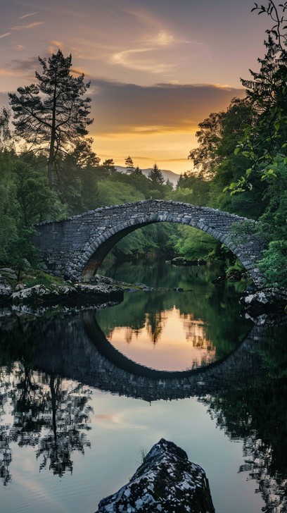Free Serene Sunset Bridge Image - Sunset, Bridge, Reflection | Download ...